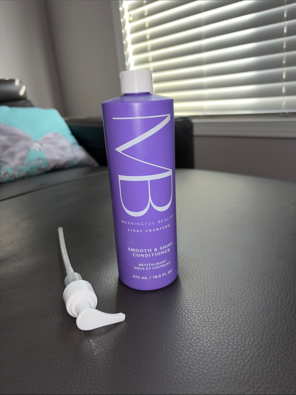 Meaningful Beauty Smooth & Shiny Conditioner in Purple Bottle